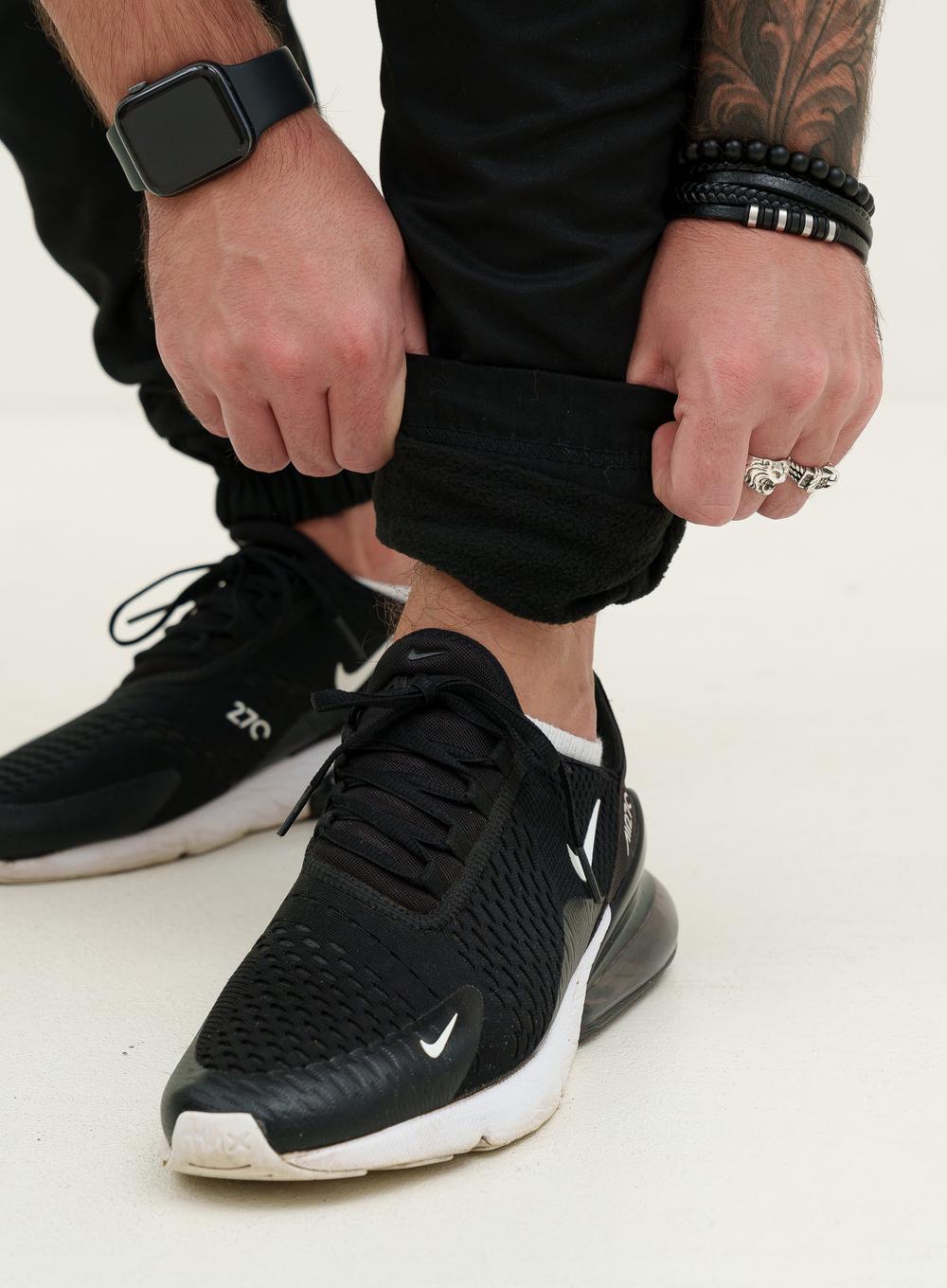 Теплі карго-штани Snap Black