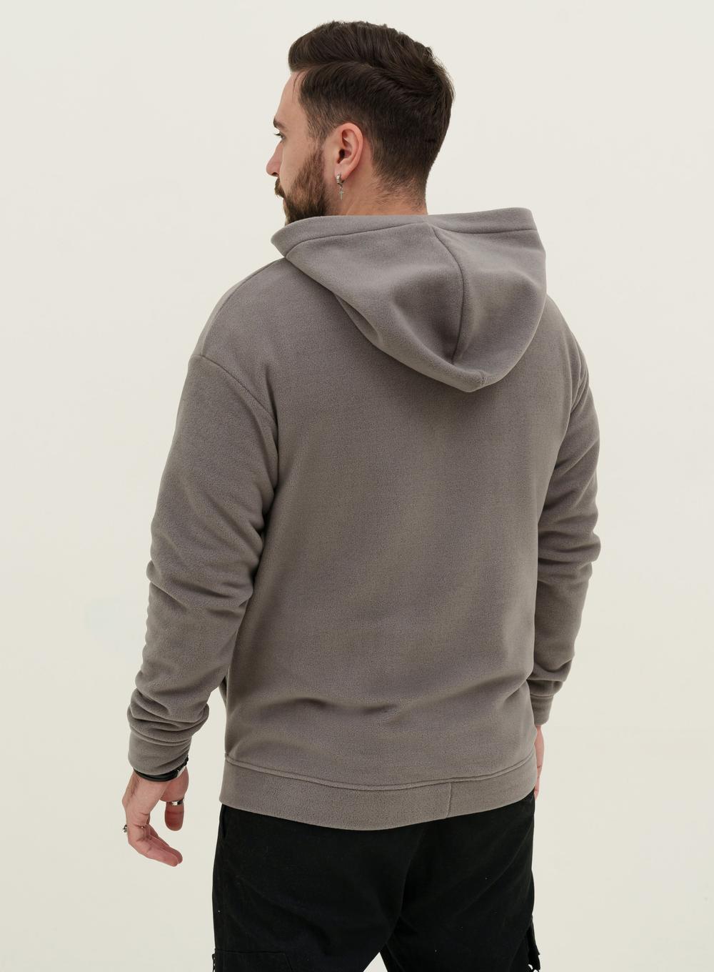 Теплий балахон Oversize Polar Grey