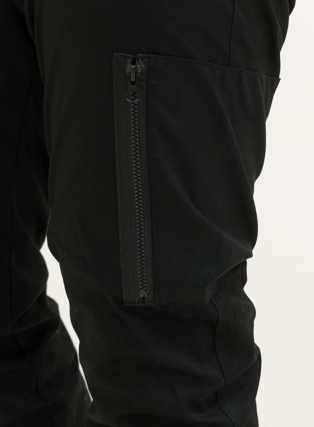 Теплі карго-штани Snap Black