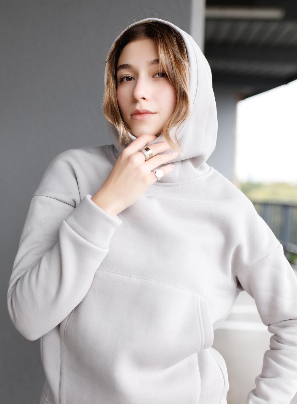 Теплий балахон Phoenix Light Grey