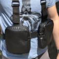 Сумка на плечo Twins Leatherette Black