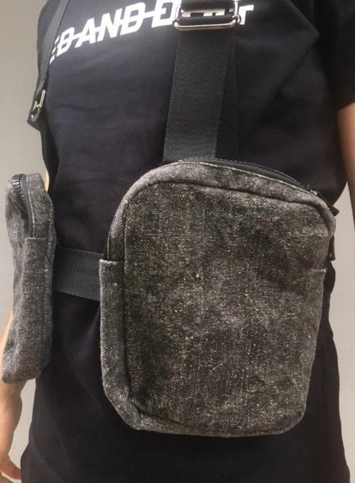 Shoulder bag Twins Charcoal