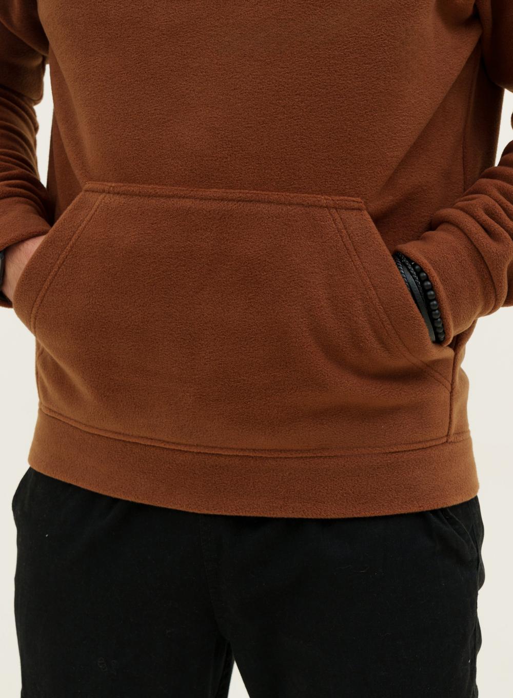 Теплий балахон Oversize Polar Brown