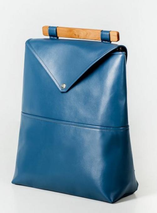 Backpack Leather Navy