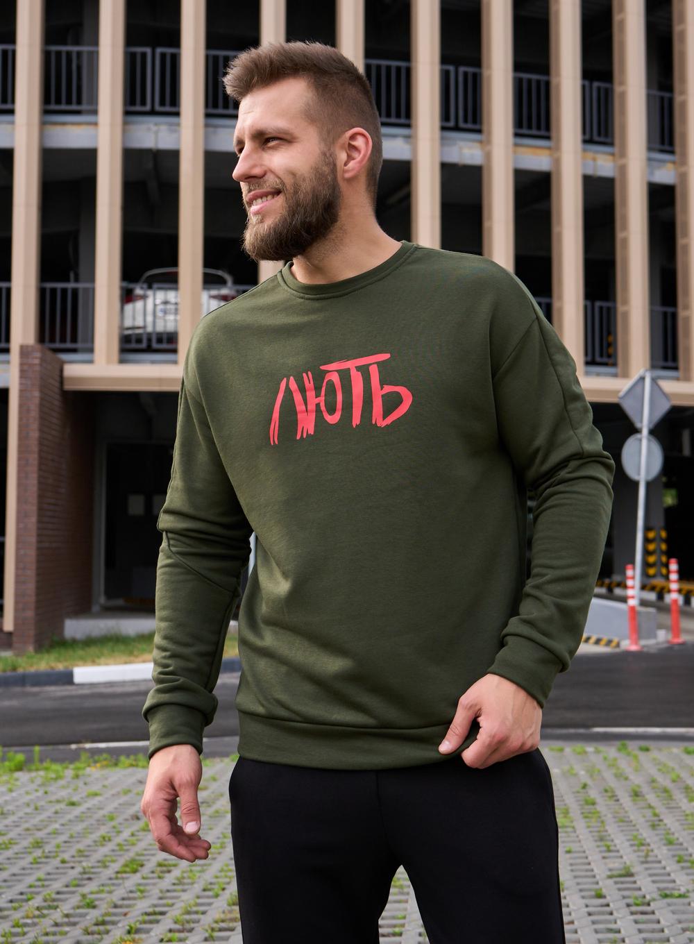 Світшот Wou French ЛЮТЬ Khaki