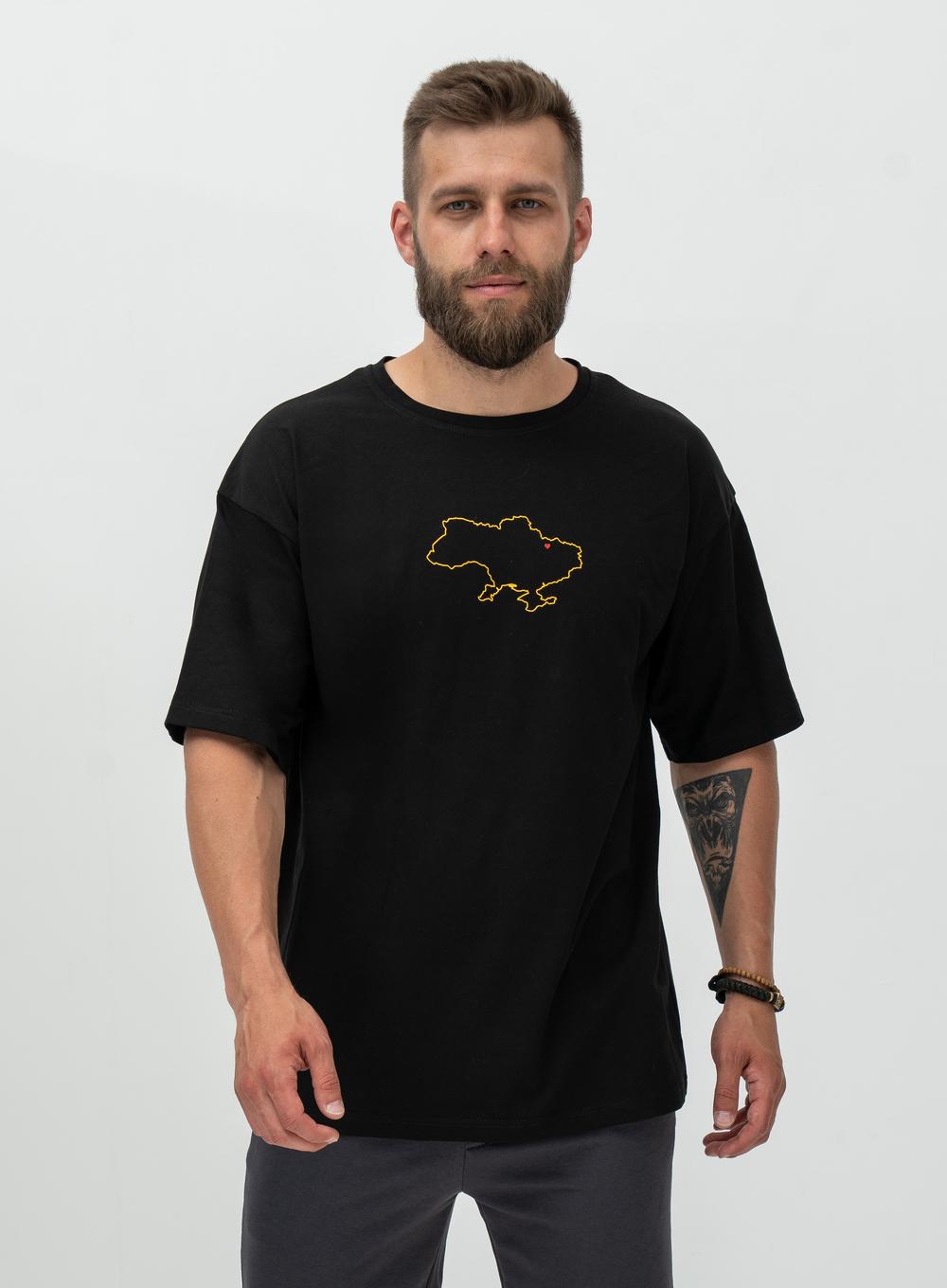 T-shirt Oversize From Kharkiv with love Black