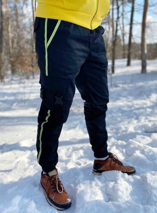 Теплые карго-штаны Snap Ref(grn) Black