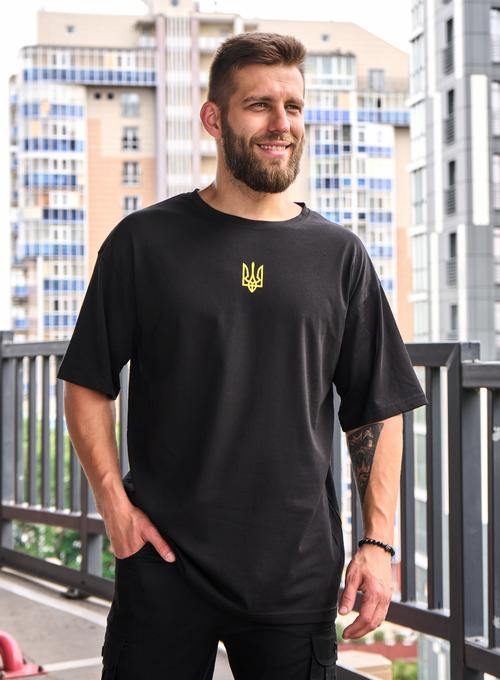 Футболка Oversize Тризуб Black