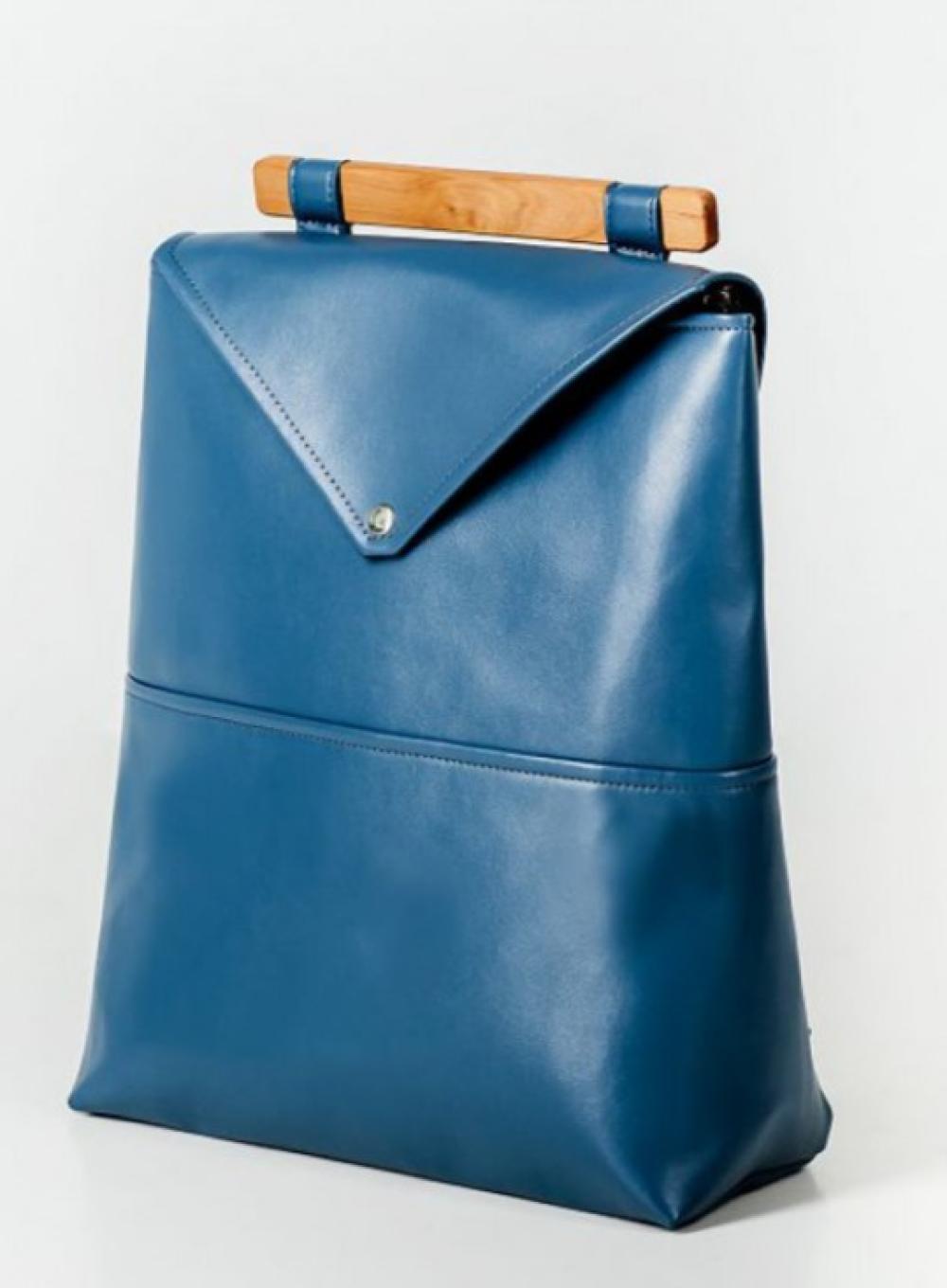Backpack Leather Navy