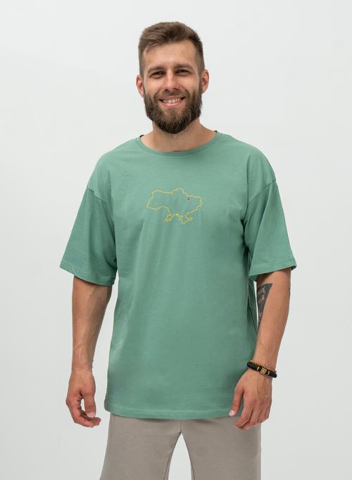 Футболка Oversize From Kharkiv with love Olive