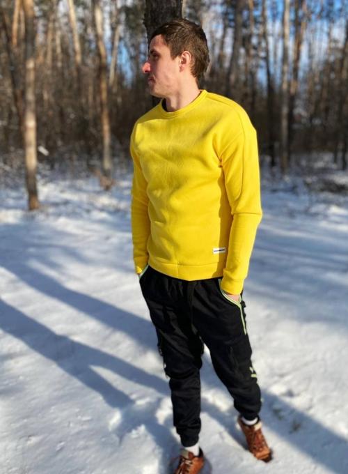Теплый свитшот Volt Yellow