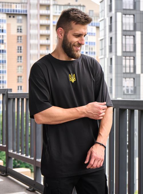 Футболка Oversize Тризуб Black