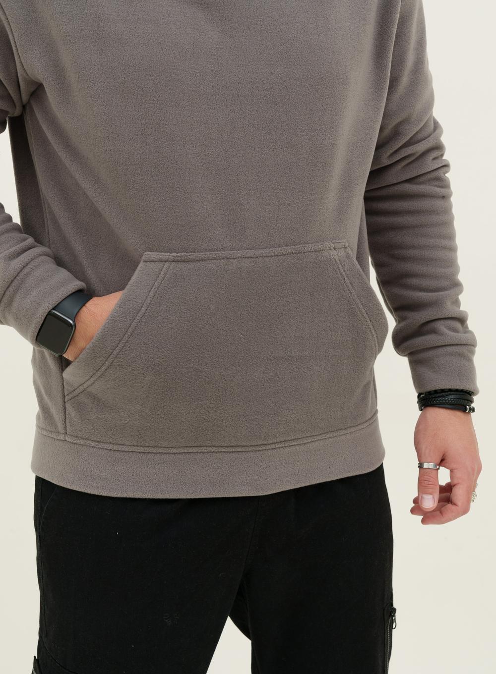 Теплый балахон Oversize Polar Grey