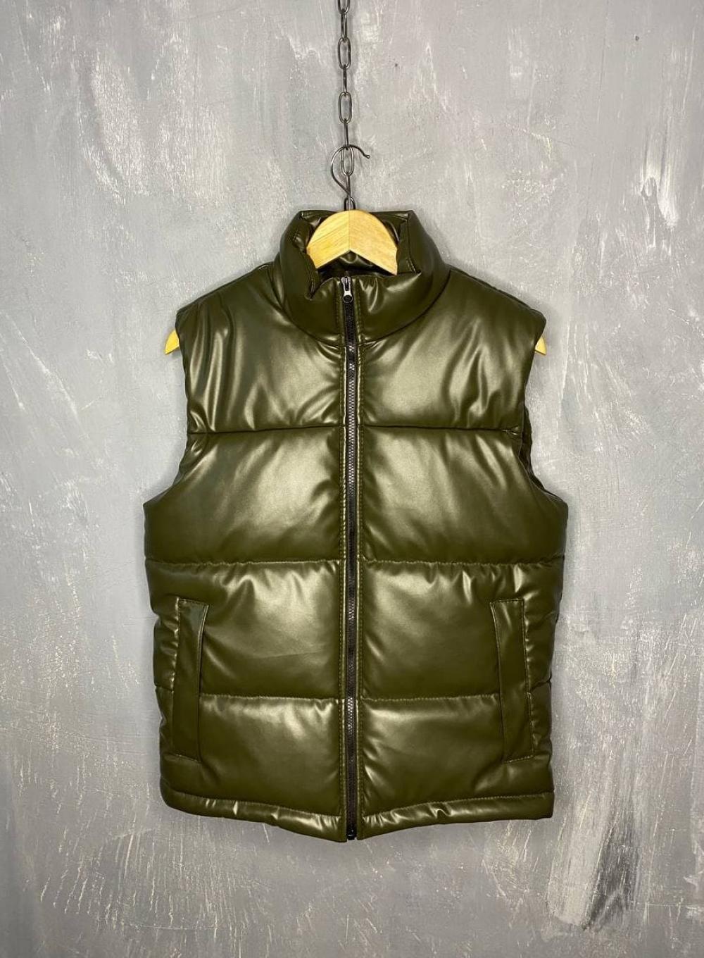 Gilet Armstorng Leatherette Khaki