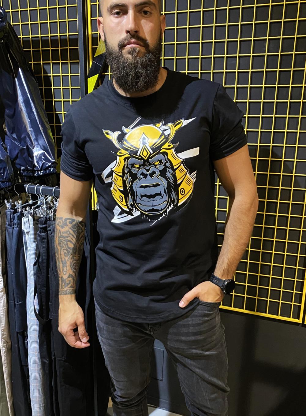  T-shirt Long Gorilla Black
