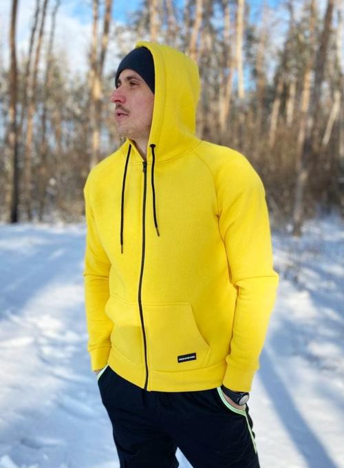 Теплое худи Beket Yellow