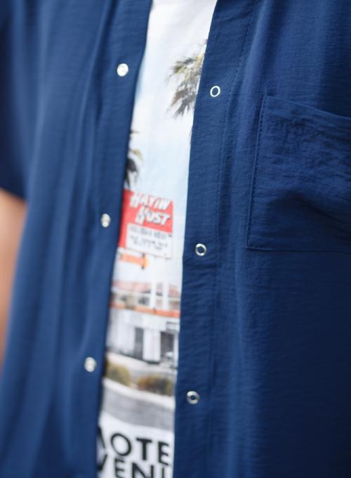Summer suit American flax Navy