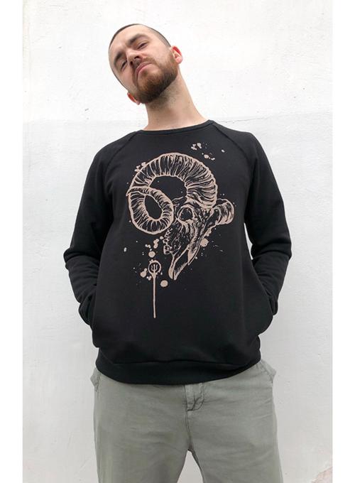 Свитшот Mutton Skull Black