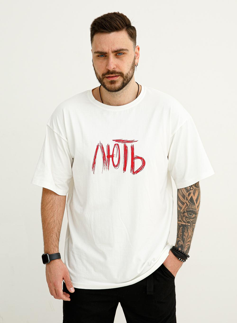T-shirt Oversize ЛЮТЬ White