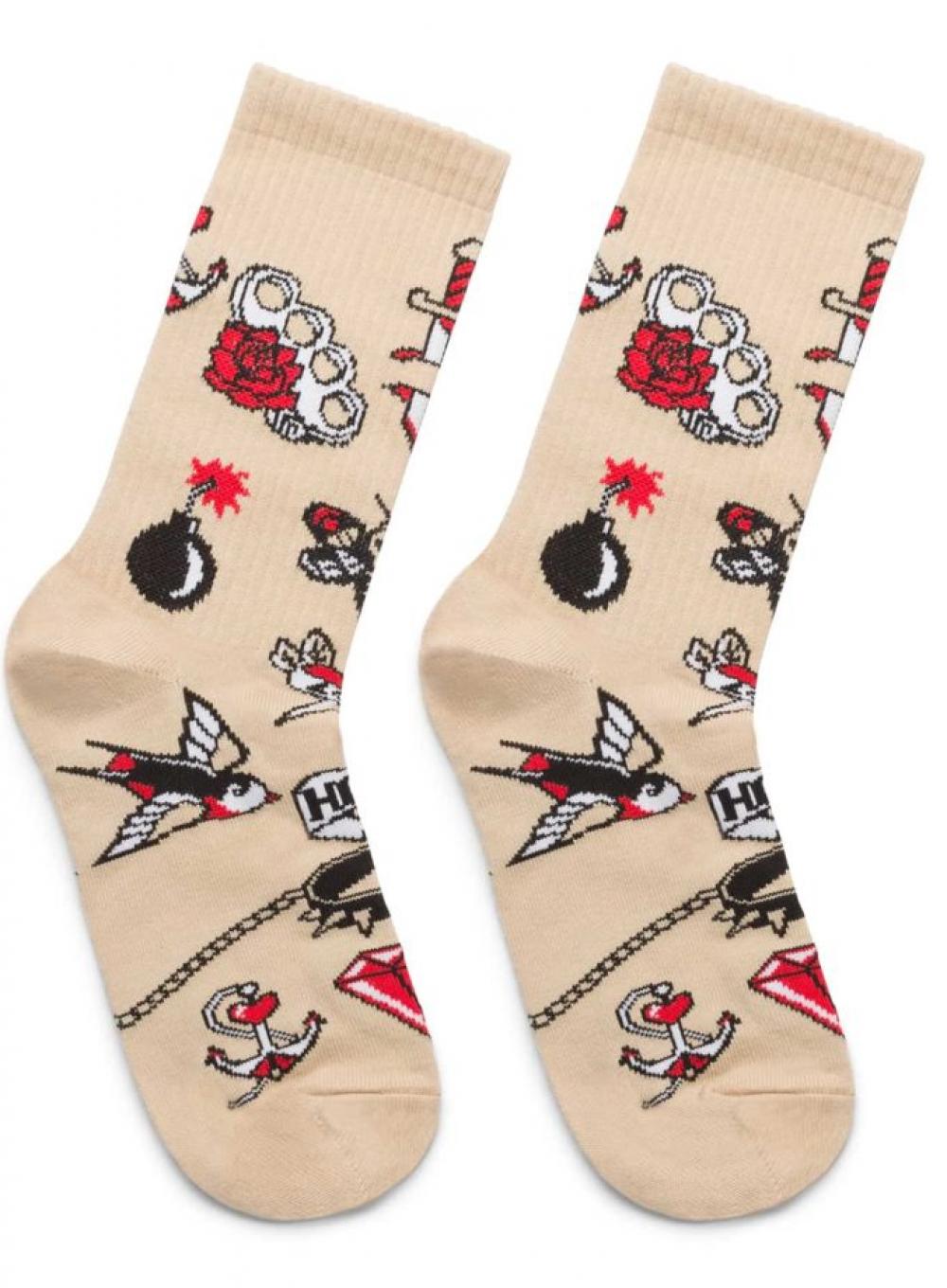 Multicolored socks Ded Noskar Old School Tattoo