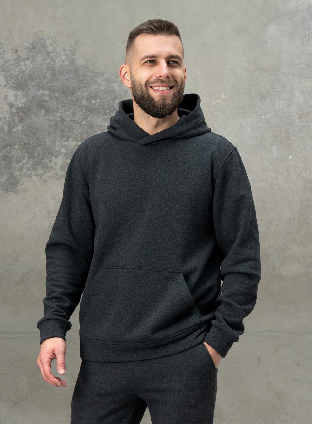 Warm hoodie Hood Lacoste Grey
