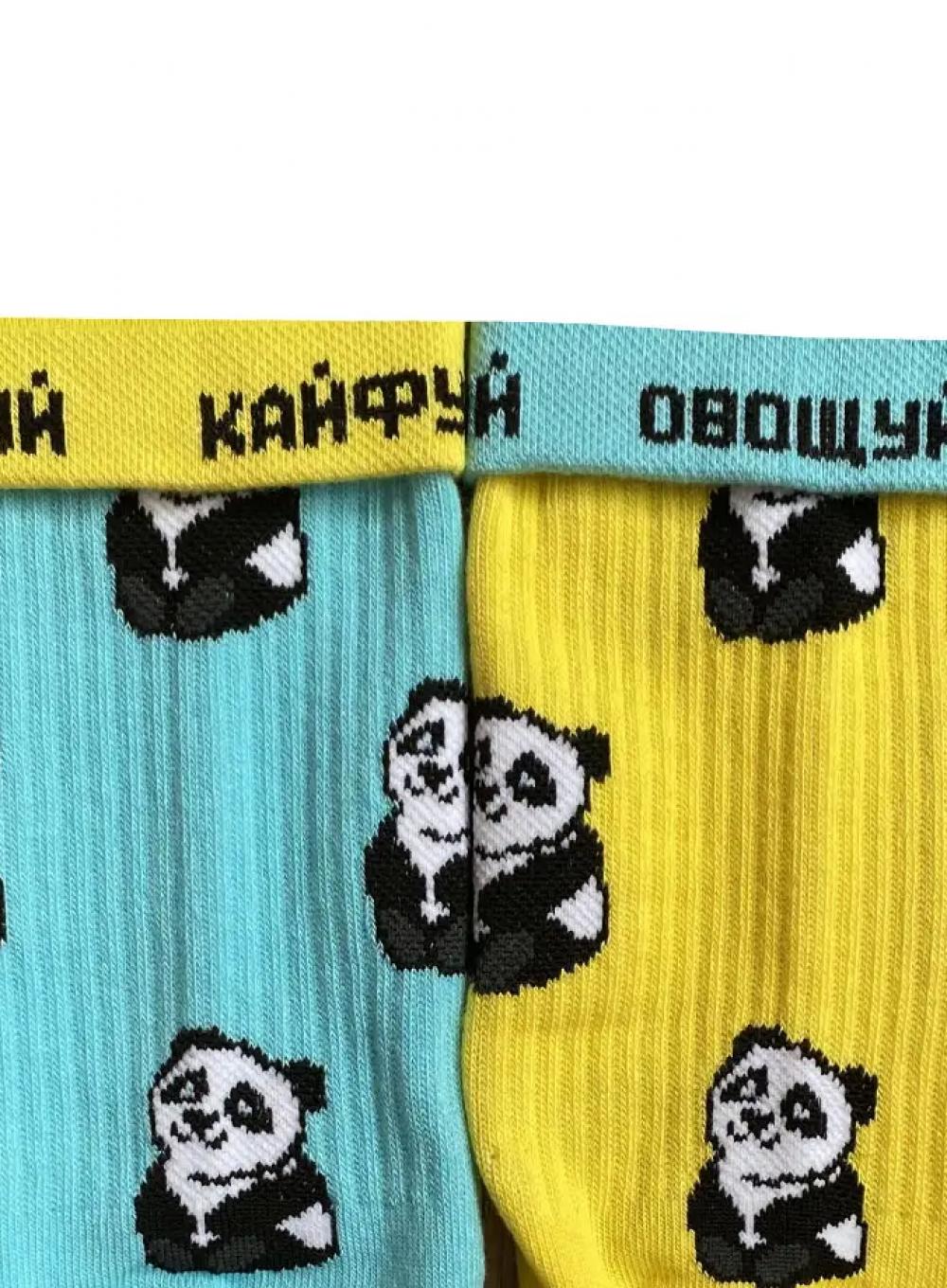 Кольорові шкарпетки Ded Noskar Панда велика