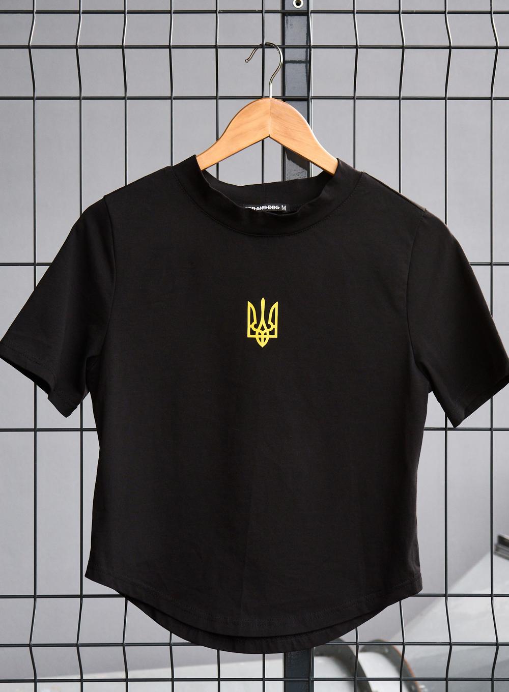 T-shirt Vert Тризуб Black