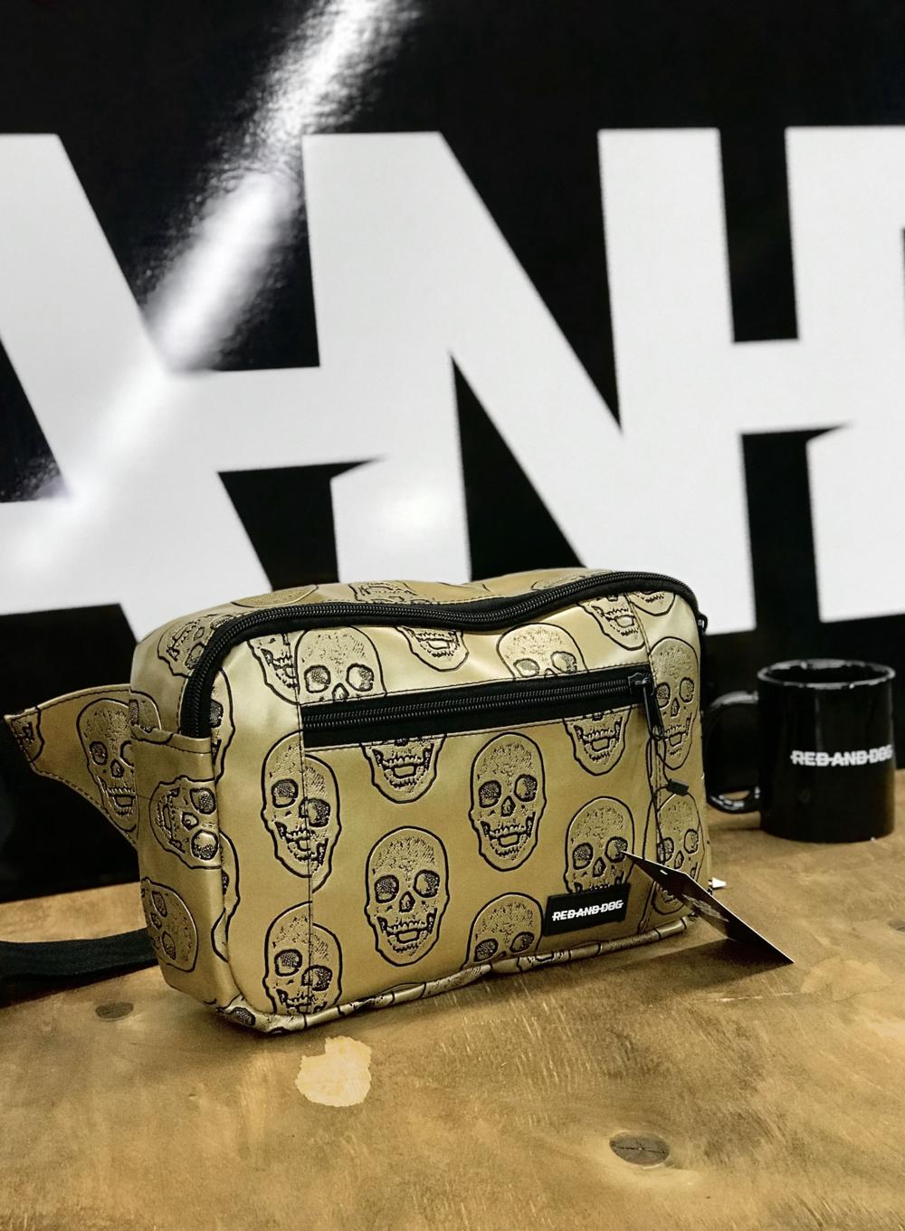 Shoulder bag Trace Gold Skull