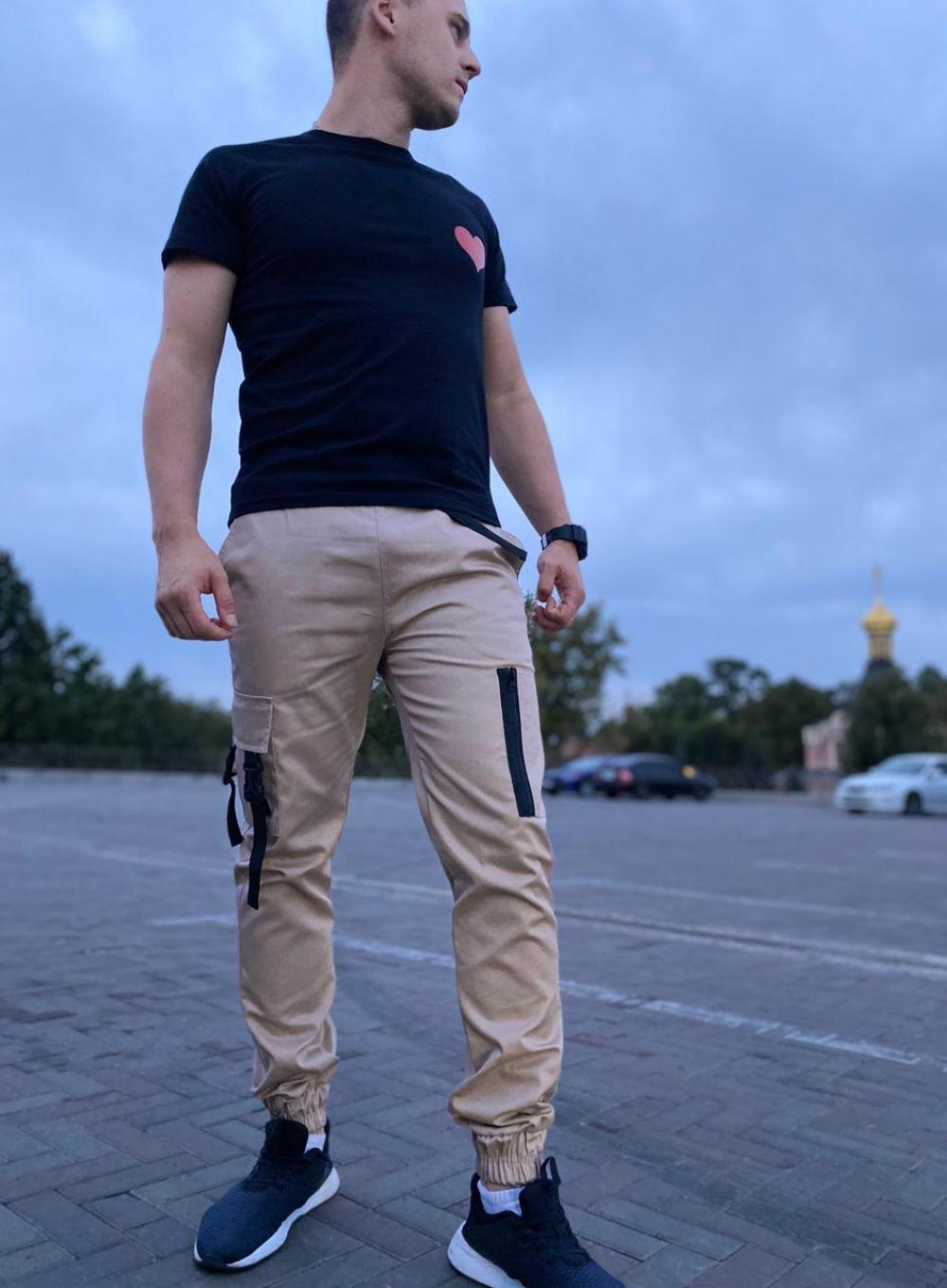 Карго-штани Snap Beige