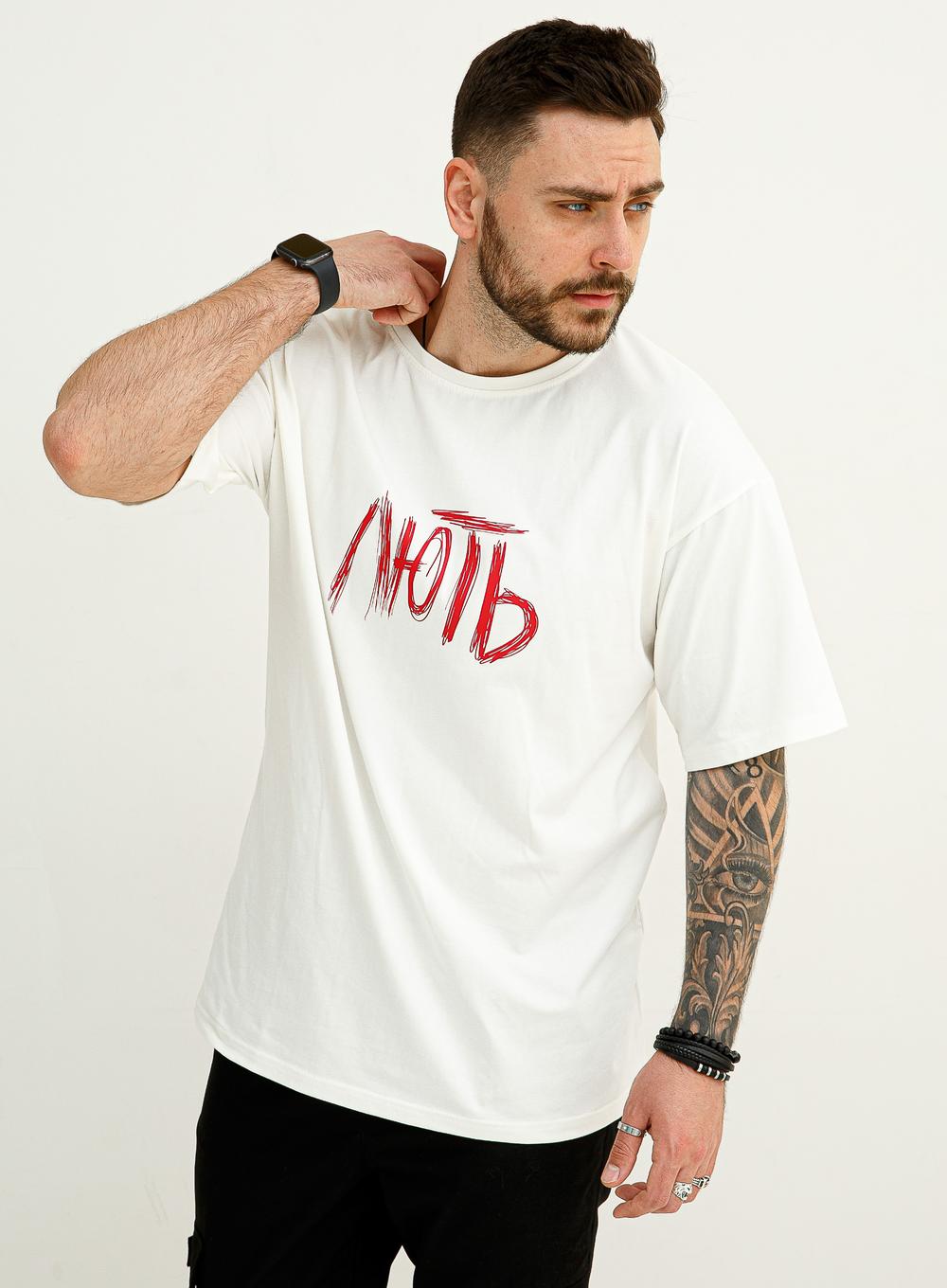 T-shirt Oversize ЛЮТЬ White