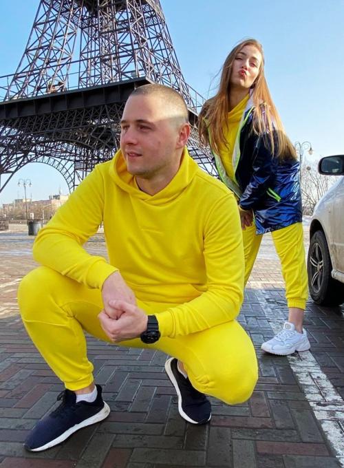 Hoodie Head French Yellow