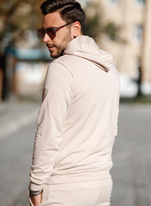 Hoodie Head French Beige