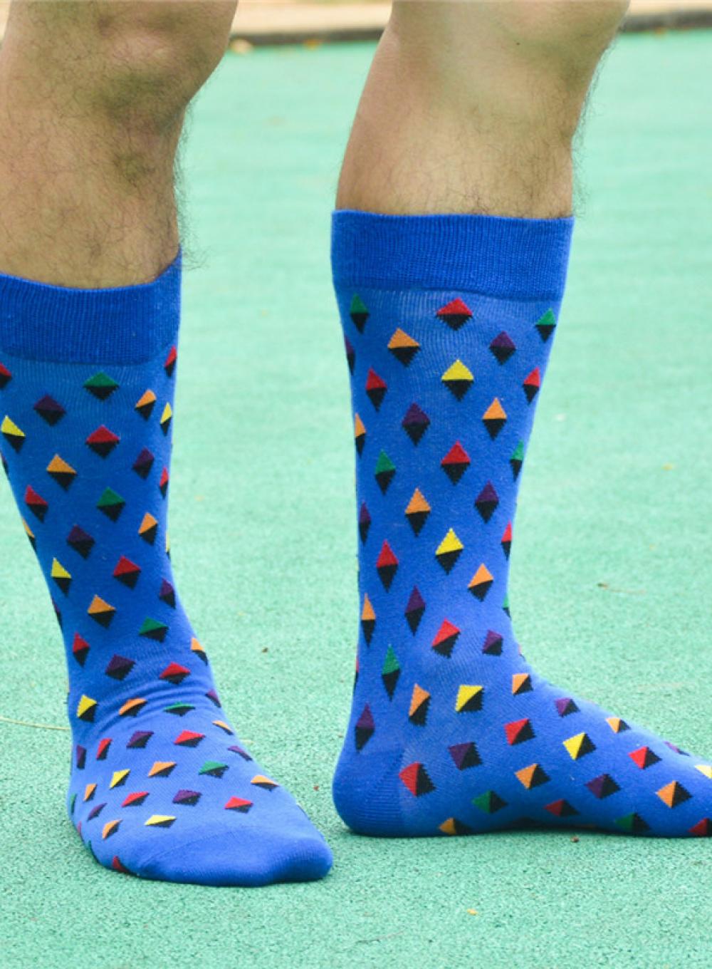 Multicolored socks Ded Noskar Ромбы