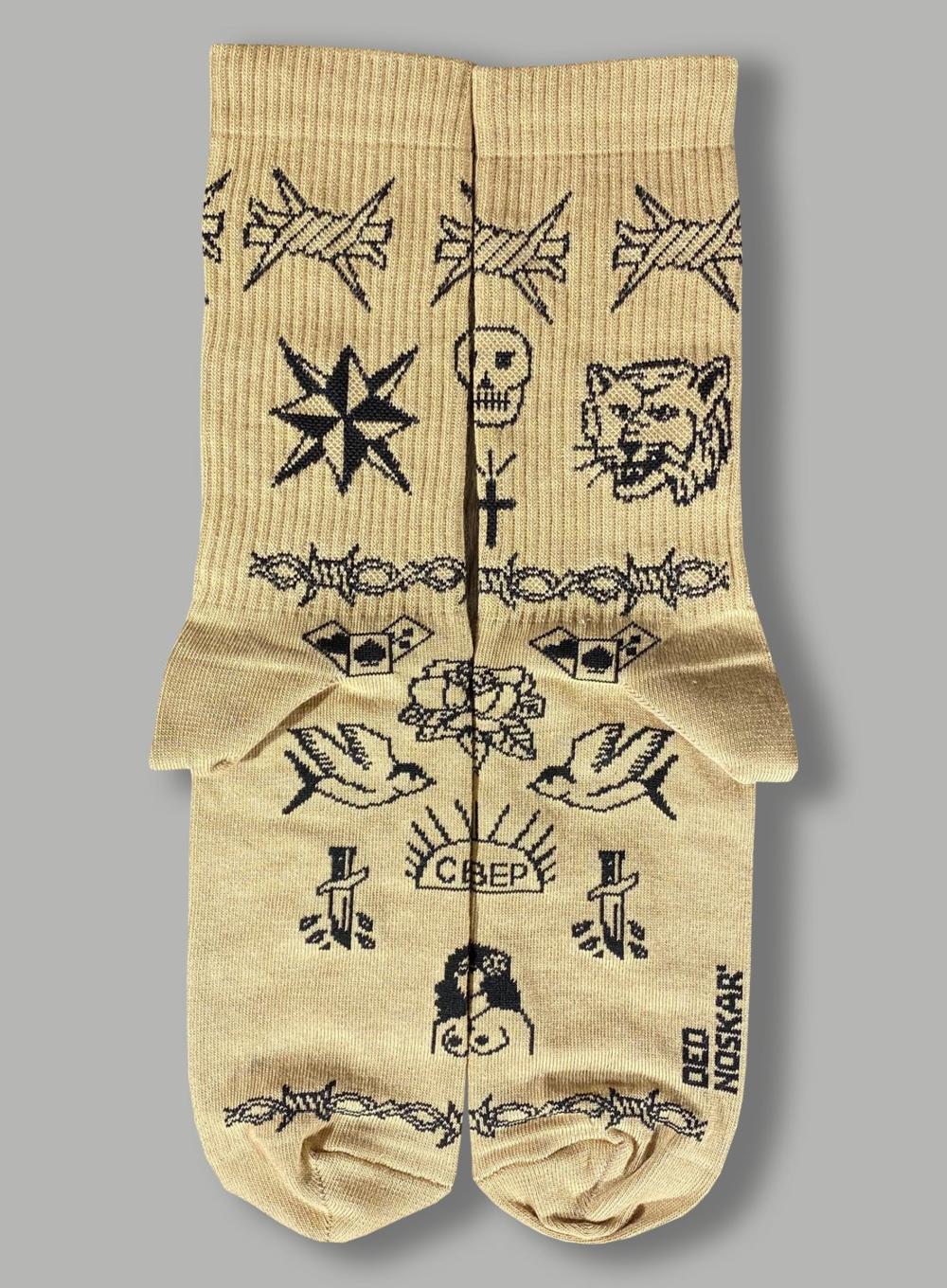 Кольорові шкарпетки Ded Noskar Tattoo