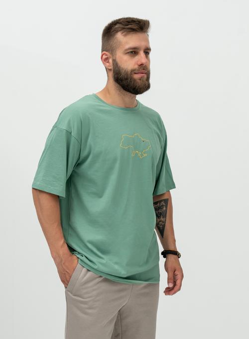 Футболка Oversize From Kharkiv with love Olive