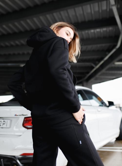 Warm hoodie Phoenix Black