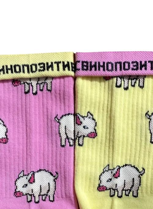 Кольорові шкарпетки Ded Noskar Порося