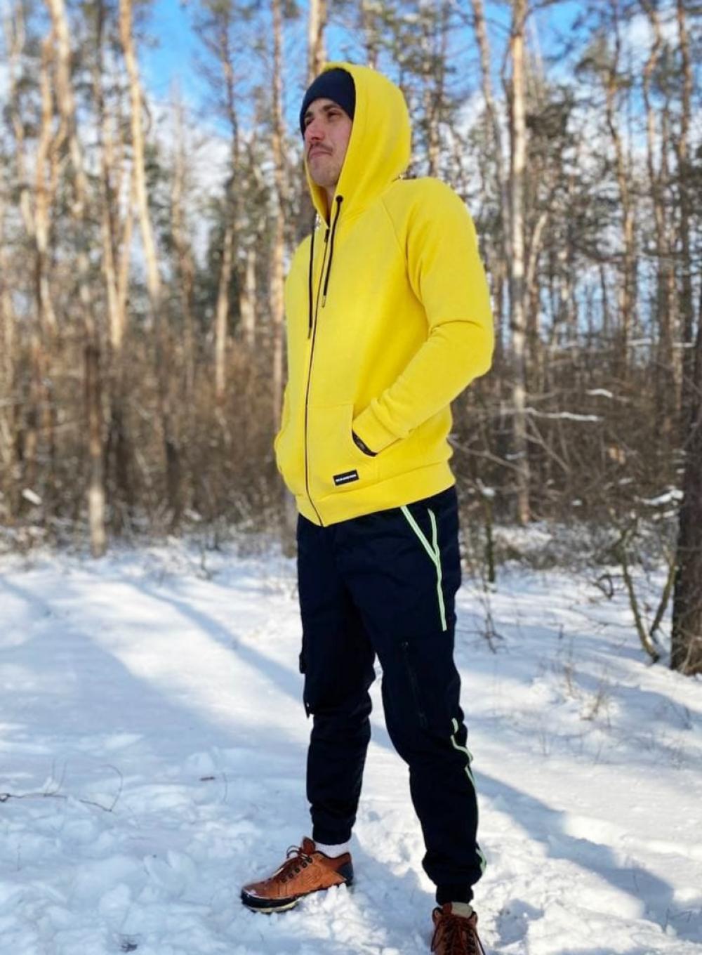 Теплое худи Beket Yellow