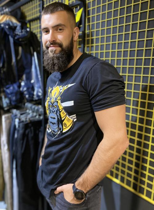  T-shirt Long Gorilla Black
