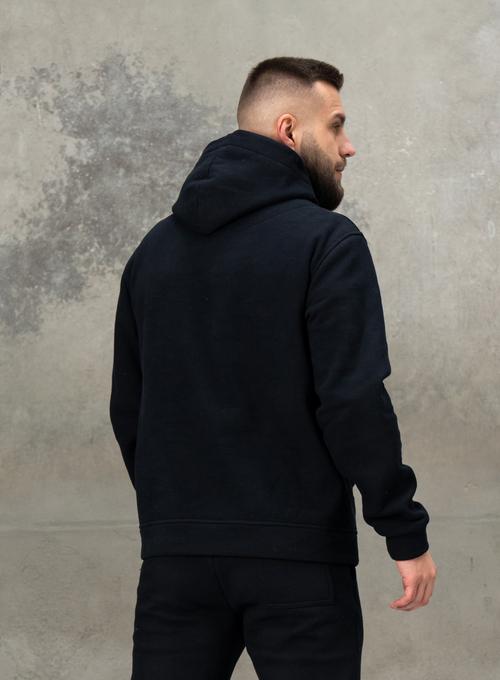 Warm hoodie Hood Lacoste Raven Black
