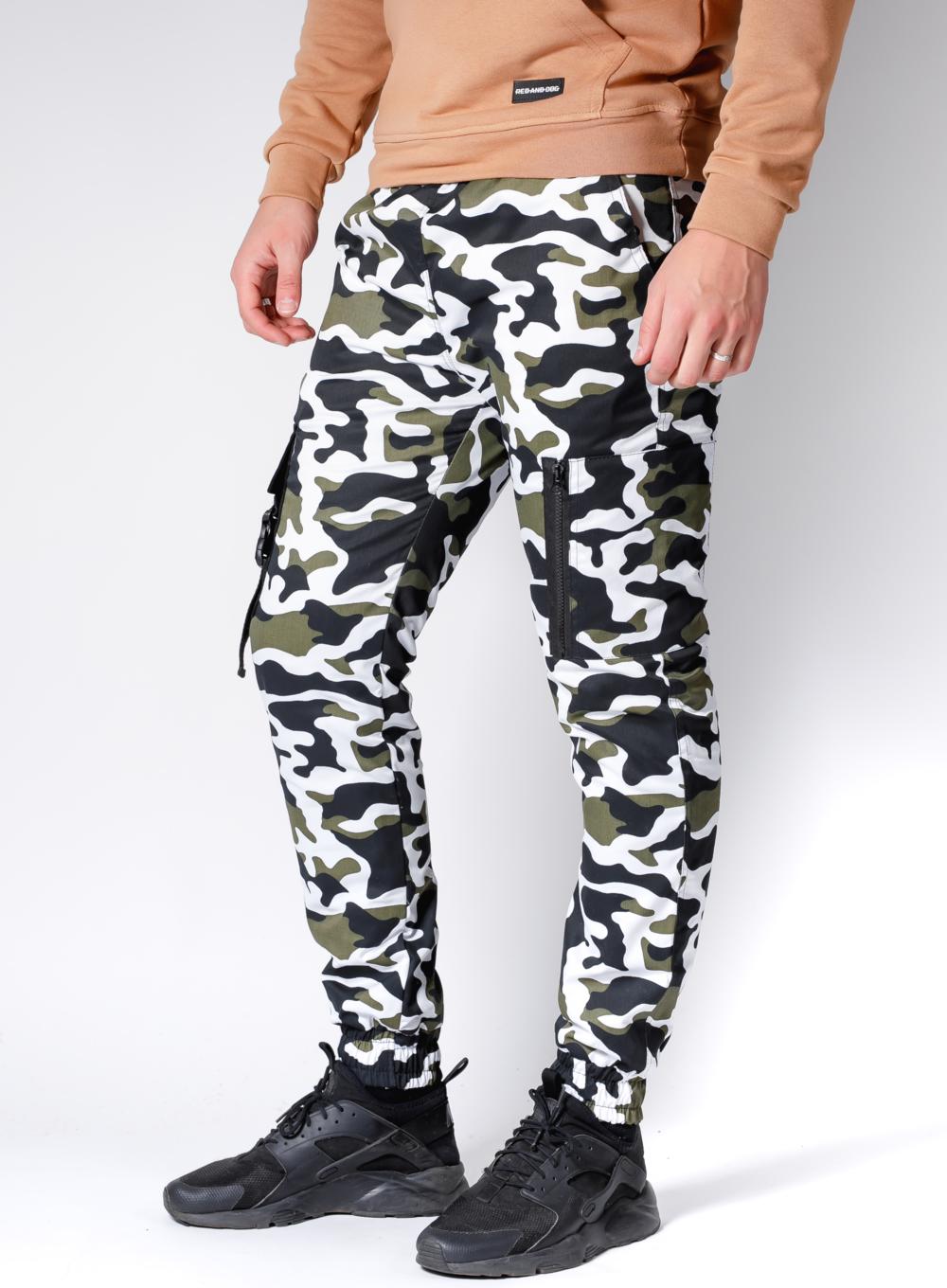 Warm Cargo Pants Snap Camo