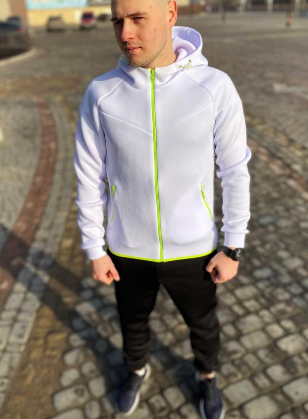 Hoodie Gazza White Salad