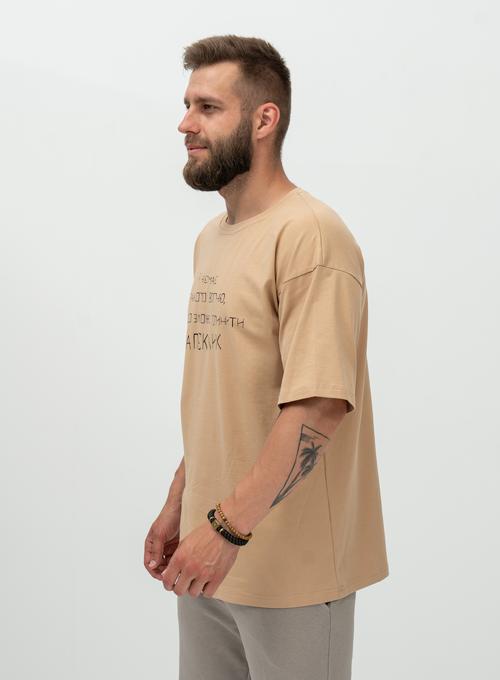  T-shirt Oversize Запеклі Beige