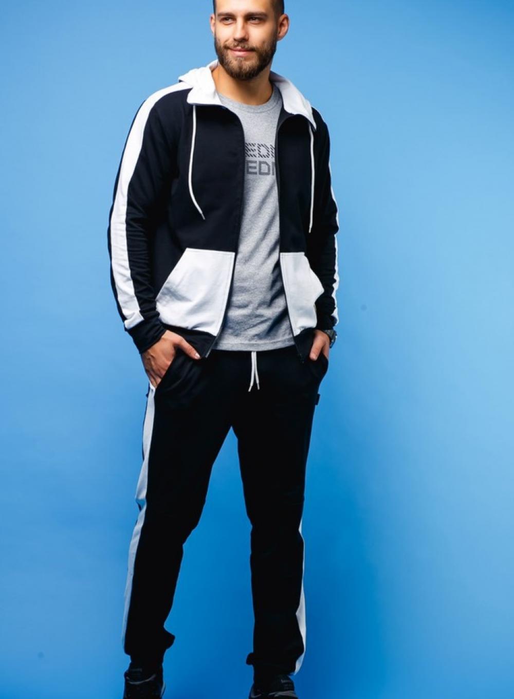 Hoodie Colombo Nav\Wht