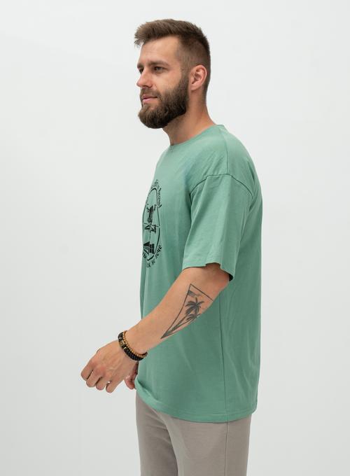 Футболка Oversize Ніхто не втече! Olive