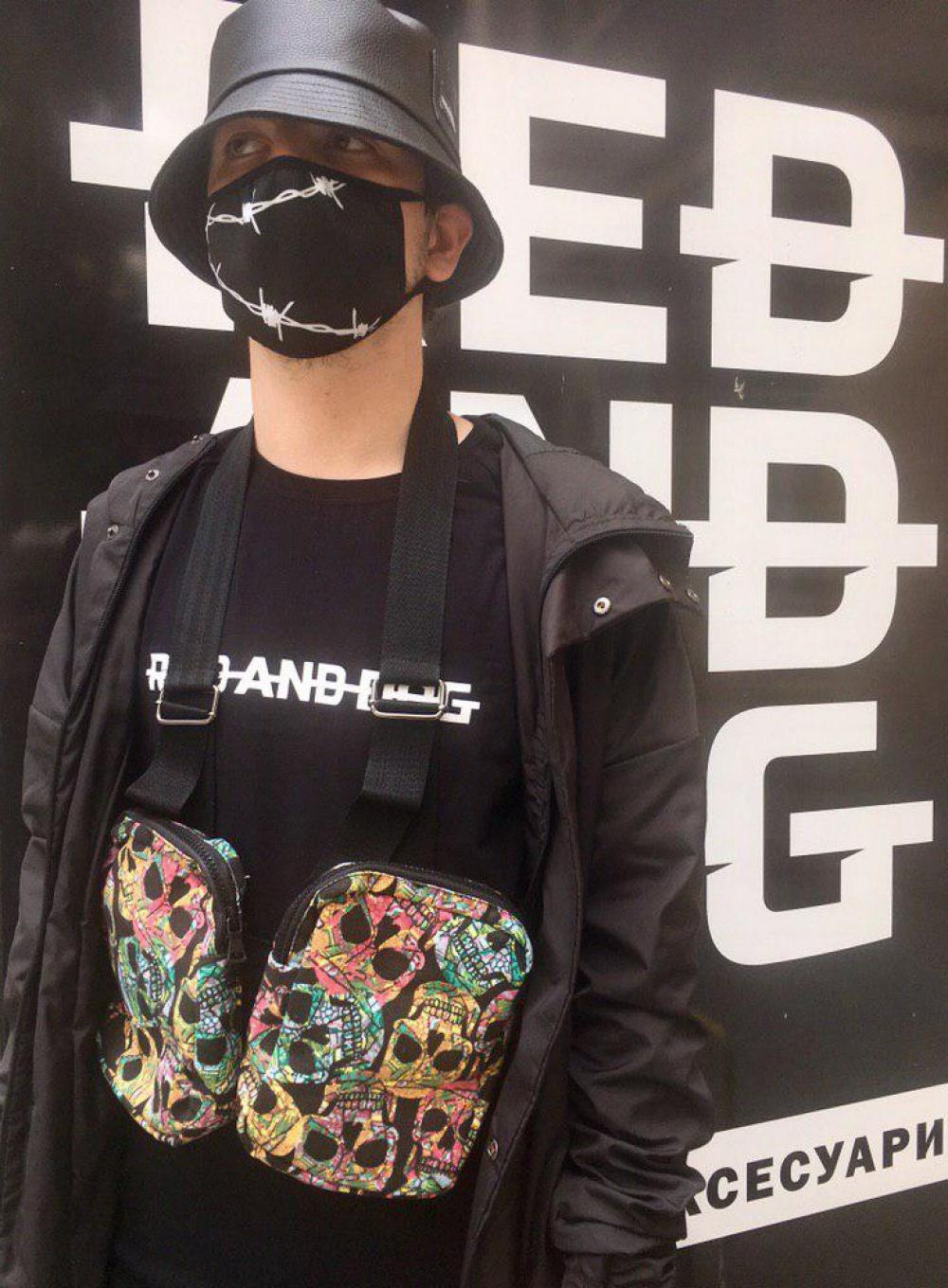 Shoulder bag Twins Skull