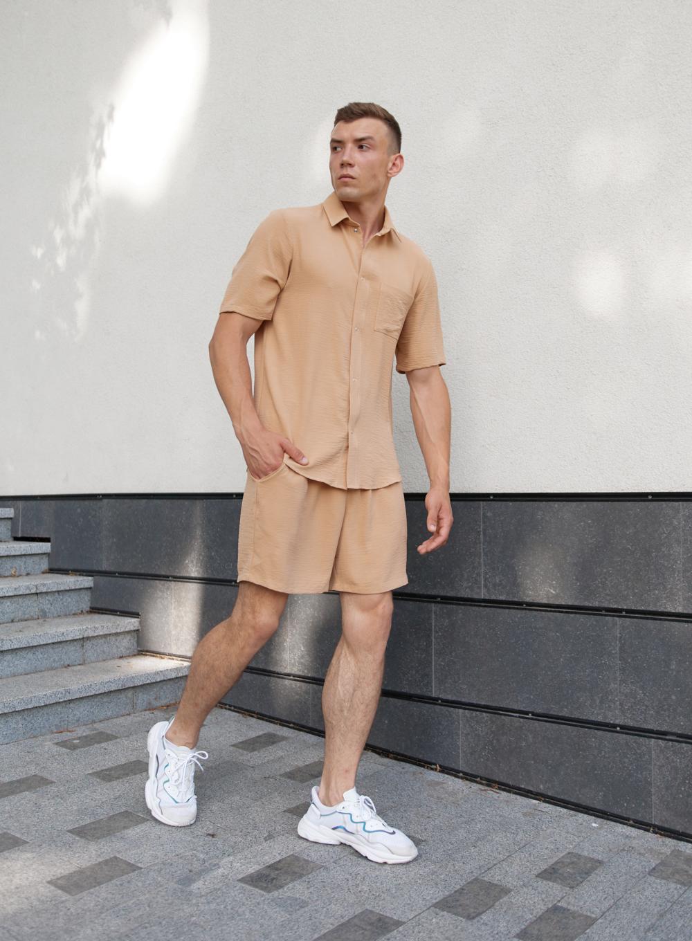 Summer suit American flax Sand