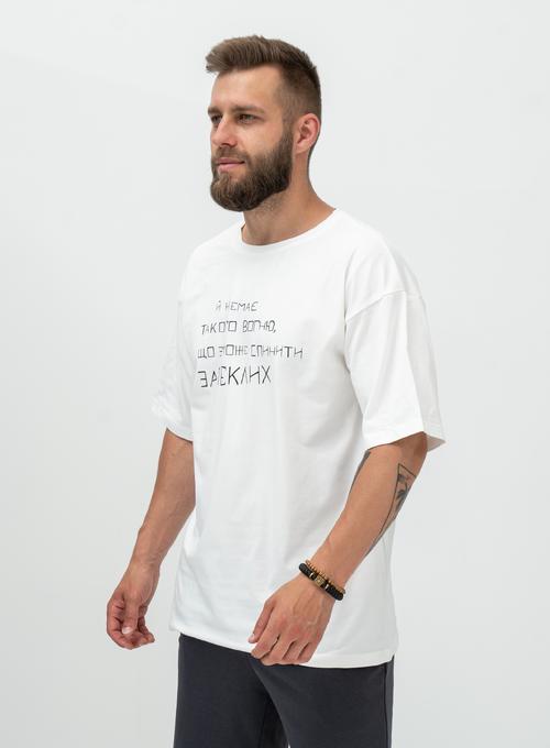  T-shirt Oversize Запеклі White