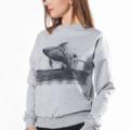  Sweatshirt Whale Grey