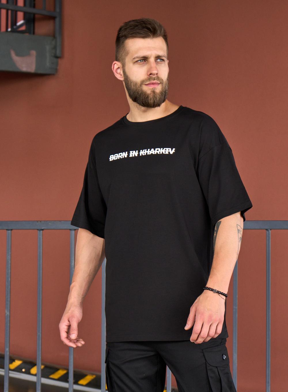 Футболка Oversize Born Black